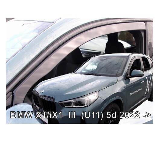 ΑΝΕΜΟΘΡΑΥΣΤΕΣ ΓΙΑ BMW X1 (U11) /iX1 5D 2022+  ΣΕΤ ΑΥΤΟΚΙΝΗΤΟΥ ΑΠΟ ΕΥΚΑΜΠΤΟ ΦΙΜΕ ΠΛΑΣΤΙΚΟ HEKO - 4 ΤΕΜ.
