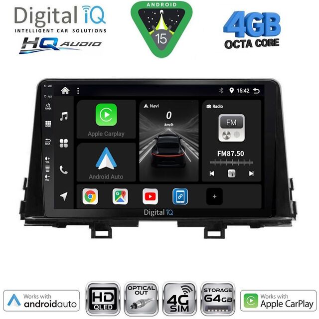 DIGITAL IQ BXK 19309_CPAA (9inc) MULTIMEDIA TABLET for KIA PICANTO mod. 2017-2021