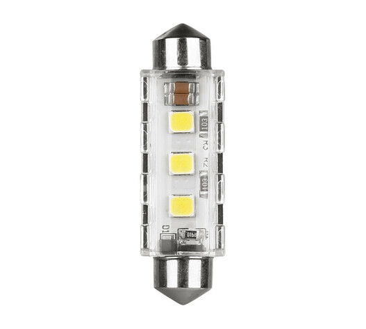 ΛΑΜΠΑΚΙΑ ΠΛΑΦΟΝΙΕΡΑΣ 12/24V 12x41mm 260/220lm 6.500K ΔΙΠΛΗΣ ΠΟΛ/ΤΑΣ LED CAN-BUS PRO-USER SERIES 1ΤΕΜ