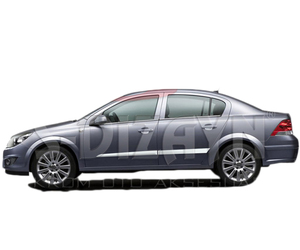 ΔΙΑΚΟΣΜΗΤΙΚΗ ΦΑΣΑ ΠΟΡΤΑΣ ΧΡΩΜΙΟ 4ΤΕΜ. ΓΙΑ OPEL ASTRA H SD 2008+