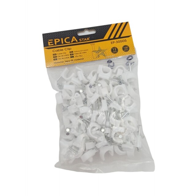 CABLE CLIPS 12mm/100ΤΜΧ EPICA STAR EP-30505
