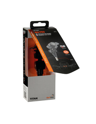 Βιδωτή Βάση Στήριξης Κινητού M8 Pro της σειράς Titan Optiline για τις Βίδες στα Καβαλέτα ή στους Διακόπτες στο Τιμόνι Μηχανής με σπείρωμα M8 και σύστημα Duolock, συμβατή με Θήκες ή Αντάπτορες Κινητού Optiline