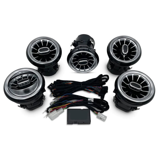 DIQ AMBIENT 8176 GB - AIRVENTS for BENZ A-CLA-GLA mod. 2012-2019 (Digital iQ Turbine Air Vent Ambient Light Kit for MERCEDES A - CLA - GLA mod. 2012-2020)