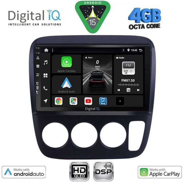DIGITAL IQ BXF 16196_CPAA A/C (9inc) MULTIMEDIA TABLET for HONDA CRV mod. 1996-2006