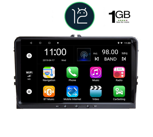 ΟΘΟΝΗ MULTIMEDIA 2DIN VW 2004-2014  ANDROID 12 /RAM 1GB/9 inc/GPS/WI-FI/USB/SD/RADIO  DIGITAL IQ