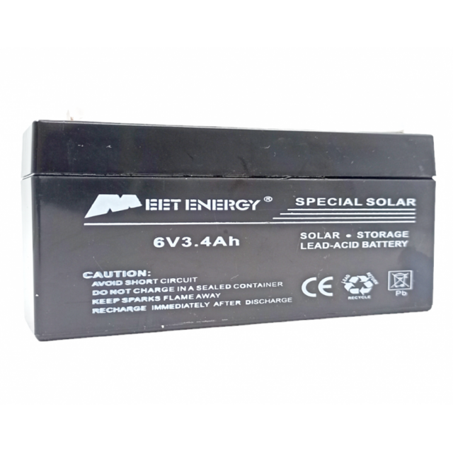 ΜΠΑΤΑΡΙΑ ΒΑΘΕΙΑΣ ΕΚΦΟΡΤΙΣΗΣ MEET-ENERGY 6V-3.4AH