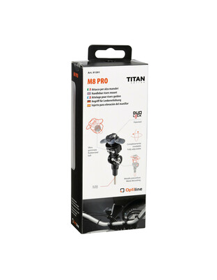 Βιδωτή Βάση Στήριξης Κινητού M8 Pro της σειράς Titan Optiline για τις Βίδες στα Καβαλέτα ή στους Διακόπτες στο Τιμόνι Μηχανής με σπείρωμα M8 και σύστημα Duolock, συμβατή με Θήκες ή Αντάπτορες Κινητού Optiline