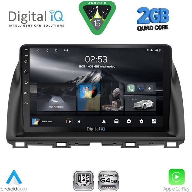 DIGITAL IQ RSD 1380_CPA (10inc) MULTIMEDIA TABLET for MAZDA CX5 mod. 2013-2017