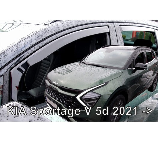ΑΝΕΜΟΘΡΑΥΣΤΕΣ ΓΙΑ KIA SPORTAGE 5D 2021+  ΣΕΤ ΑΥΤΟΚΙΝΗΤΟΥ ΑΠΟ ΕΥΚΑΜΠΤΟ ΦΙΜΕ ΠΛΑΣΤΙΚΟ HEKO - 4 ΤΕΜ.