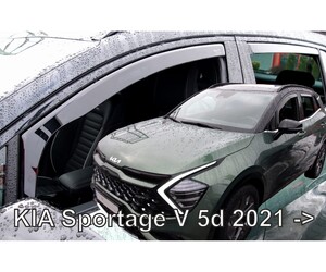 ΑΝΕΜΟΘΡΑΥΣΤΕΣ ΓΙΑ KIA SPORTAGE 5D 2021+  ΣΕΤ ΑΥΤΟΚΙΝΗΤΟΥ ΑΠΟ ΕΥΚΑΜΠΤΟ ΦΙΜΕ ΠΛΑΣΤΙΚΟ HEKO - 4 ΤΕΜ.