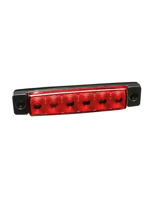 ΦΩΣ ΟΓΚΟΥ 9>32V 6 LED ΚΟΚΚΙΝΟ ΧΡΩΜΑ 95,6x19,8mm ΜΕ ΕΓΚΡΙΣΗ ΤΥΠΟΥ E148 LAMPA -  20 Τεμ.