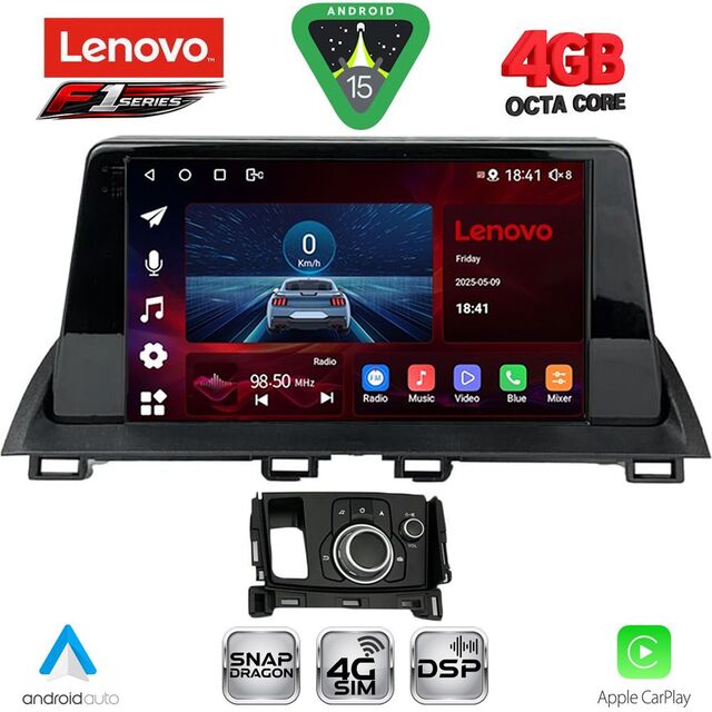 LENOVO SSQ 9386_CPA (9inc) MULTIMEDIA TABLET for MAZDA CX4 mod. 2016-2025