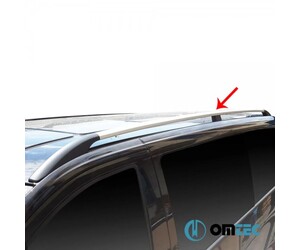 ΜΠΑΡΕΣ ΟΡΟΦΗΣ ΓΙΑ MERCEDES VITO / VIANO W639/W447 2003+ ΠΑΡΑΛΛΗΛΕΣ ΑΛΟΥΜΙΝΙΟΥ L1 ΑΣΗΜΙ OMTEC - 2 τεμ.