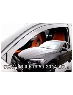 ΑΝΕΜΟΘΡΑΥΣΤΕΣ ΓΙΑ BMW X6 F16 5D 2014-2019 ΣΕΤ ΑΥΤΟΚΙΝΗΤΟΥ ΑΠΟ ΕΥΚΑΜΠΤΟ ΦΙΜΕ ΠΛΑΣΤΙΚΟ HEKO - 4 ΤΕΜ.
