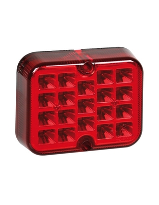 ΠΙΣΩ ΦΑΝΑΡΙ ΟΜΙΧΛΗΣ 12/24V (ΚΟΚΚΙΝΟ - 19 LED - 81 Χ 100mm) - 1 ΤΕΜ.