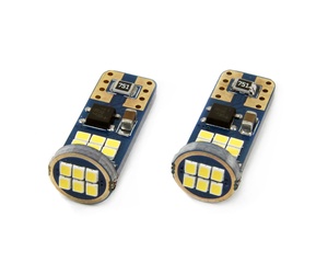 Amio - Λαμπάκια T10 W5W LED 12/24V 2.2W 18xSMD2016 Ultra Bright Canbus 5600K Λευκό Φως 10x25mm για Φώτα Θέσεως και Εσωτερικό Φωτισμό Αυτοκινήτου - 2 τεμ. (01292/AM)