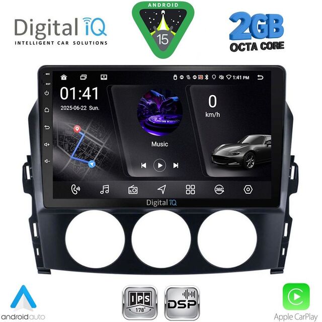 DIGITAL IQ RSF 4392_CPA (9inc) MULTIMEDIA TABLET for MAZDA MX5 mod. 2005-2015