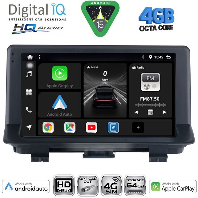 DIGITAL IQ BXK 19012_CPAA (9inc) MULTIMEDIA TABLET for AUDI Q3 mod. 2012-2018 (High Version)