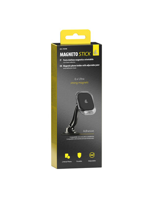 ΑΥΤΟΚΟΛΛΗΤΗ ΜΑΓΝΗΤΙΚΗ ΒΑΣΗ ΚΙΝΗΤΟΥ MAGNETO STICK SILVER LINE (ΓΙΑ ΤΑΜΠΛΟ )