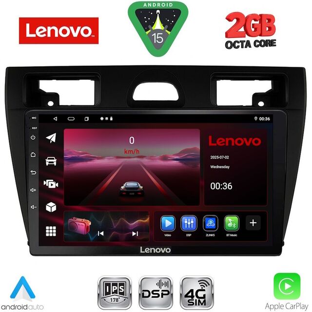 LENOVO LVF 5153BL_CPA (9inc) MULTIMEDIA TABLET for FORD FIESTA mod. 2005-2008 (BLACK)