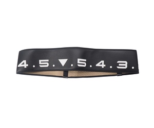ΚΑΛΥΜΜΑ ΤΙΜΟΝΙΟΥ SOFT BLACK CLOCK (ΑΡΙΘΜΟΙ) ΟΙΚΟΛΟΓΙΚΟ ΔΕΡΜΑ 37>39cm/ 9cm SIMONI RACING - 1 TEM.