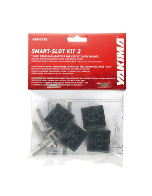 ΑΝΤΑΠΤΟΡΑΣ SMART T-SLOT KIT 2 ΓΙΑ ΒΑΣΕΙΣ ΣΚΙ ΟΡΟΦΗΣ FLATCAT YAKIMA - 8 τεμ.