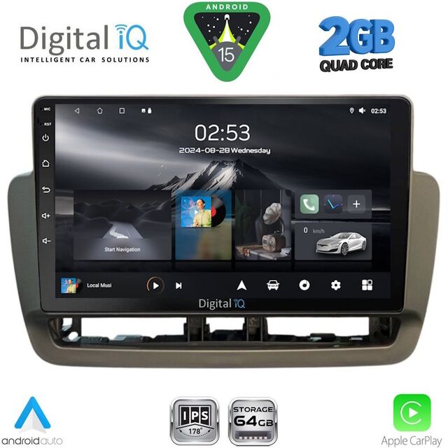 DIGITAL IQ RSD 1572GR_CPA (9inc) MULTIMEDIA TABLET for SEAT IBIZA mod. 2012-2015