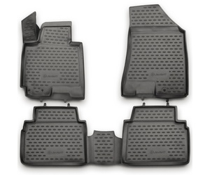 ΠΑΤΑΚΙΑ ΣΕ ΣΚΑΦΗ TPE ΛΑΣΤΙΧΟ ΓΙΑ KIA SPORTAGE 3D 2010-2016  ΣΕ ΑΝΘΡΑΚΙ ΣΚΟΥΡΟ ΓΚΡΙ ΧΡΩΜΑ NOVLINE - 4 ΤΕΜ.