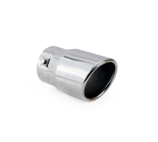 Amio - Άκρο Εξάτμισης MT-007 Στρογγυλό Inox για Απολήξεις 48-65mm Από Ανοξείδωτο Χάλυβα για Βελτίωση Εμφάνισης και Ήχου Αυτοκινήτου - 1 τεμ. (01307/AM)