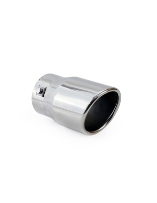 Amio - Άκρο Εξάτμισης MT-007 Στρογγυλό Inox για Απολήξεις 48-65mm Από Ανοξείδωτο Χάλυβα για Βελτίωση Εμφάνισης και Ήχου Αυτοκινήτου - 1 τεμ. (01307/AM)