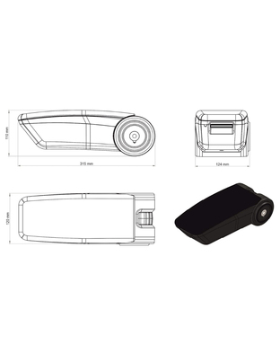 Ολοκληρωμένος Τεμπέλης Καθίσματος ARMSTER 3 SEAT MOUNTED για Peugeot 208 LHD 2020+ / 2008 LHD 2020+ από Πλαστικό και Vegan Δέρμα σε Μαύρο Χρώμα RATI - 1 τεμ.