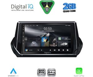 DIGITAL IQ RSD 1509_CPA (9inc) MULTIMEDIA TABLET for PEUGEOT 208 - 2008 mod. 2021-2026