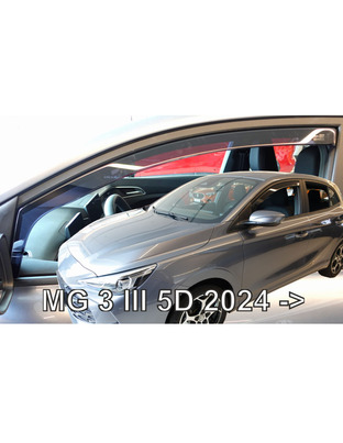 ΑΝΕΜΟΘΡΑΥΣΤΕΣ ΓΙΑ MG MG3 III 5D 2024+ ΣΕΤ ΑΥΤΟΚΙΝΗΤΟΥ ΑΠΟ ΕΥΚΑΜΠΤΟ ΦΙΜΕ ΠΛΑΣΤΙΚΟ HEKO - 4 ΤΕΜ