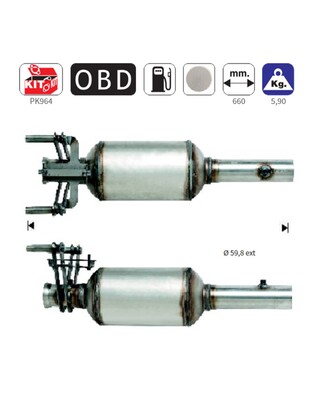 ΦΙΛΤΡΟ DPF ΚΟΡΔΙΕΡΙΤΗ MERCEDES SPRINTER 209/211/213/215/309/311/313/315/411/509/511/515 2.1TD CDI 2148cc 2006-2010