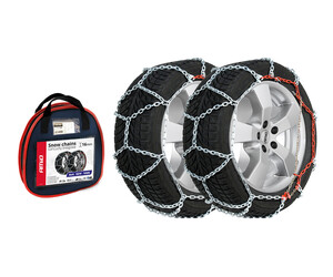 Amio - Αντιολισθητικές Αλυσίδες Χιονιού 4x4 16mm για SUV & Επαγγελματικά Οχήματα με Ενισχυμένη Πρόσφυση σε Χιόνι και Πάγο - 1 Σετ (02123/AM)