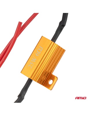 Amio - CANBUS Αντίσταση 6Ω 25W για LED Λάμπες – Anti Error - 1 τεμ. (04092/AM)