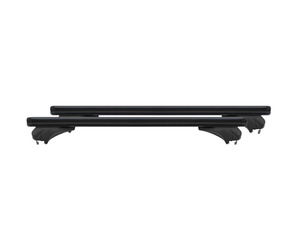 ΜΠΑΡΕΣ ΑΛΟΥΜΙΝΙΟΥ SONIC BLACK XL 130cm ΣΕ ΜΑΥΡΟ ΧΡΩΜΑ ΓΙΑ ΟΡΟΦΗ ΜΕ FLUSH ΚΑΙ RAISED RAILS MENABO - 2 ΤΕΜ.