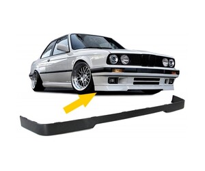 Lip spoiler εμπρός προφυλακτήρα μαύρο για BMW E30