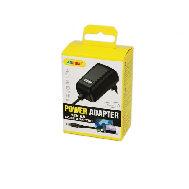 POWER ADAPTER 12V/2A ANDOWL CO-AN-QDC12