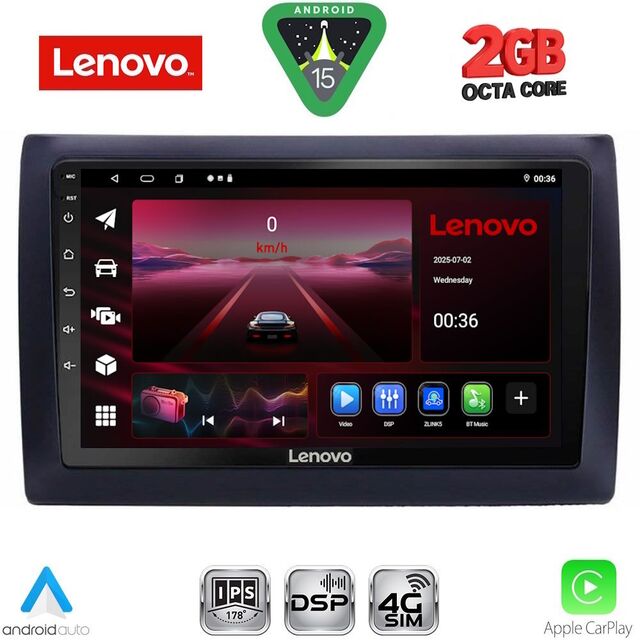 LENOVO LVF 5145_CPA (9inc) MULTIMEDIA TABLET for FIAT STILO mod. 2001-2007