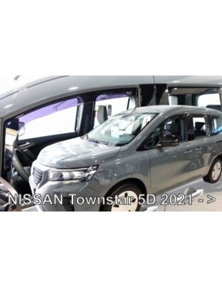 ΑΝΕΜΟΘΡΑΥΣΤΕΣ ΓΙΑ NISSAN TOWNSTAR 5D 2021+ ΣΕΤ ΑΥΤΟΚΙΝΗΤΟΥ ΑΠΟ ΕΥΚΑΜΠΤΟ ΦΙΜΕ ΠΛΑΣΤΙΚΟ HEKO - 4 ΤΕΜ
