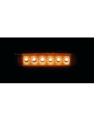 ΦΩΣ ΟΓΚΟΥ 9>32V 6 LED ΠΟΡΤΟΚΑΛΙ ΧΡΩΜΑ 95,6x19,8mm ΜΕ ΕΓΚΡΙΣΗ ΤΥΠΟΥ E148 LAMPA -  20 Τεμ.