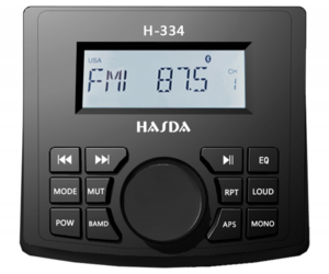 HASDA MP3 PLAYER H-334 4x50W ΜΕ ΡΑΔΙΟΦΩΝΟ/USB/BLUETOOTH (ΑΔΙΑΒΡΟΧΟ/ΜΑΥΡΟ)
