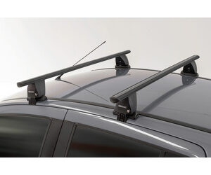 MENABO Ολοκληρωμένο Σετ Μπάρες Οροφής Αλουμινίου DELTA L 141 cm Σε Μαύρο Χρώμα για Volvo EX30 5 doors 2023> - 2 τεμ. (10160/MB+12520/MB)