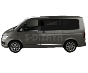 TRIM  ΠΑΡΑΘΥΡΩΝ ΑΥΤΟΚΟΛΛΗΤΑ ΧΡΩΜΙΟΥ 2ΤΕΜ. ΓΙΑ VW T6 TRANSPORTER VAN 2015+