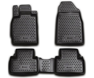 ΠΑΤΑΚΙΑ ΣΕ ΣΚΑΦΗ TPE ΛΑΣΤΙΧΟ ΓΙΑ MAZDA CX7 10/2009-12/2013  ΣΕ ΑΝΘΡΑΚΙ ΣΚΟΥΡΟ ΓΚΡΙ ΧΡΩΜΑ NOVLINE - 4 ΤΕΜ.