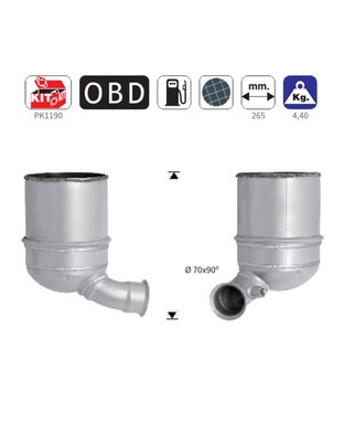 ΦΙΛΤΡΟ DPF ΣΙΛΙΚΟΝΟΥΧΟ ΚΑΡΒΙΔΙΟ SIC CITROEN C3, DS3 / PEUGEOT 206+, 207, 208, 2008 1.4TD HDI 1398cc 8HP-8HR-8HZ 2009-2016
