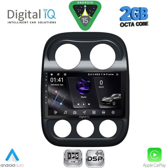 DIGITAL IQ RSF 4277_CPA (10inc) MULTIMEDIA TABLET for JEEP COMPASS - PATRIOT mod. 2007-2016