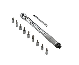ΔΥΝΑΜΟΚΛΕΙΔΟ/ΡΟΠΟΚΛΕΙΔΟ TORQUE (ΤΟΡΞ) 1/4'' 5>25Nm 28cm CRV ΜΕ 9 ΜΥΤΕΣ & ΠΡΟΕΚΤΑΣΗ ΜΗΚΟΥΣ 10cm LAMPA - 1 Τεμ.