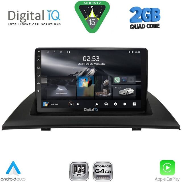 DIGITAL IQ RSD 1058_CPA (9inc) MULTIMEDIA for BMW X3 (E83) mod. 2003-2010